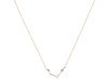 Aries Zodiac Star Constellation Rose Quartz & White Topaz Necklace RSQ-RDN-488.