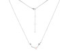 Aries Zodiac Star Constellation Rose Quartz & White Topaz Necklace RSQ-RDN-488.