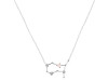 Gemini Zodiac Star Constellation Rose Quartz & White Topaz Necklace RSQ-RDN-490.