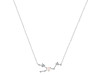 Taurus Zodiac Star Constellation Rose Quartz & White Topaz Necklace RSQ-RDN-492.