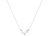Libra Zodiac Star Constellation Rose Quartz & White Topaz Necklace RSQ-RDN-494.