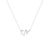 Scorpio Zodiac Star Constellation Rose Quartz & White Topaz Necklace RSQ-RDN-495.