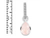 Rose Quartz & White Topaz Pendant RSQ-RDP-779-CZ-LOOP.