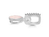 Rose Quartz & White Topaz Pendant RSQ-RDP-779-CZ-LOOP.