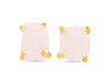 Rose Quartz Raw Crystal Stud Earring RSQ-RE-200.