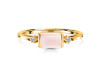 Rose Quartz & White Topaz Ring RSQ-RR-135.