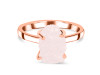 Rose Quartz Raw Crystal Ring RSQ-RR-200.
