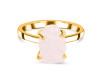 Rose Quartz Raw Crystal Ring RSQ-RR-200.