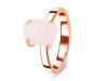 Rose Quartz Raw Crystal Ring RSQ-RR-200.