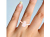 Rose Quartz Raw Crystal Ring RSQ-RR-200.