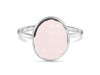 Rose Quartz Raw Crystal Ring RSQ-RR-345.