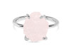 Rose Quartz Raw Crystal Ring RSQ-RR-347.