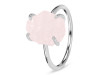 Rose Quartz Raw Crystal Ring RSQ-RR-347.