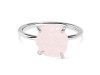 Rose Quartz Raw Crystal Ring RSQ-RR-350.