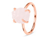 Rose Quartz Raw Crystal Ring RSQ-RR-350.