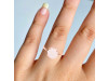 Rose Quartz Raw Crystal Ring RSQ-RR-350.