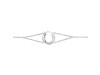 Horse Shoe Plain Silver Bracelet PS-RDB-1.