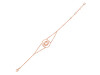 Brow Chakra Plain Silver Bracelet PS-RDB-3.