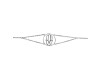 Hamsa Hand Plain Silver Bracelet PS-RDB-5.