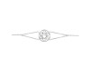 Sacral Chakra Plain Silver Bracelet PS-RDB-7.