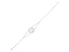 Throat Chakra Plain Silver Bracelet PS-RDB-8.