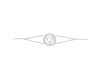 Throat Chakra Plain Silver Bracelet PS-RDB-8.
