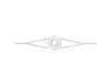 Base Chakra Plain Silver Bracelet PS-RDB-10.