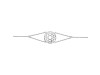 Heart Chakra Plain Silver Bracelet PS-RDB-11.