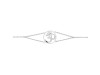 Om Plain Silver Bracelet PS-RDB-12.