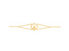 Human Body Chakra Plain Silver Bracelet PS-RDB-14.