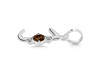 Smoky & White Topaz Alphabet J Pendant SMY-RDA-10.