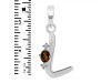 Smoky & White Topaz Alphabet L Pendant SMY-RDA-12.