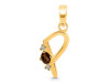 Smoky & White Topaz Alphabet P Pendant SMY-RDA-16.