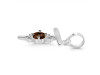 Smoky & White Topaz Alphabet T Pendant SMY-RDA-20.