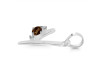 Smoky & White Topaz Alphabet Y Pendant SMY-RDA-25.