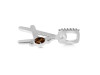 Smoky & White Topaz Alphabet A Pendant SMY-RDA-27.