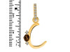 Smoky & White Topaz Alphabet C Pendant SMY-RDA-29.
