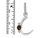 Smoky & White Topaz Alphabet C Pendant SMY-RDA-29.