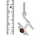 Smoky & White Topaz Alphabet H Pendant SMY-RDA-34.