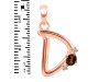 Smoky & White Topaz Alphabet D Pendant SMY-RDA-4.