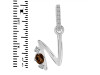 Smoky & White Topaz Alphabet N Pendant SMY-RDA-40.