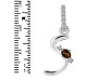 Smoky & White Topaz Alphabet S Pendant SMY-RDA-45.