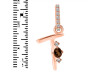 Smoky & White Topaz Alphabet T Pendant SMY-RDA-46.