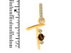 Smoky & White Topaz Alphabet T Pendant SMY-RDA-46.
