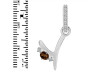 Smoky & White Topaz Alphabet Y Pendant SMY-RDA-51.