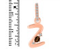 Smoky & White Topaz Alphabet Z Pendant SMY-RDA-52.