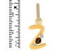 Smoky & White Topaz Alphabet Z Pendant SMY-RDA-52.