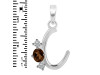 Smoky & White Topaz Alphabet C Pendant SMY-RDA-55.
