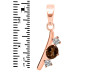 Smoky & White Topaz Alphabet I Pendant SMY-RDA-61.