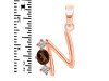 Smoky & White Topaz Alphabet N Pendant SMY-RDA-66.